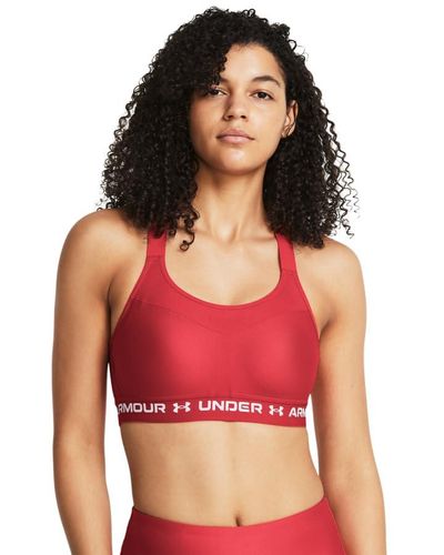 Under Armour Armor High Impact Crossback Sports Bra , - Red