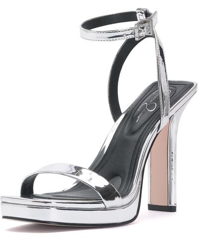 Jessica Simpson Adonia High Heel Sandal Heeled - White