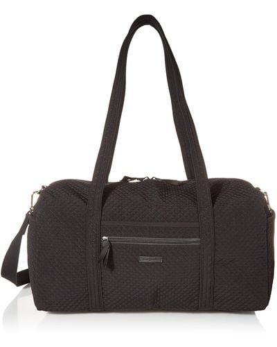 Vera Bradley Microfiber Medium Travel Duffle Bag - Black