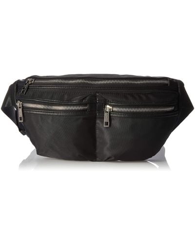 Madden Girl Multi Pocket Belt Bag - Black