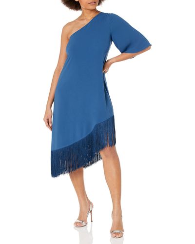 Trina Turk Gull Shift Dress - Blue