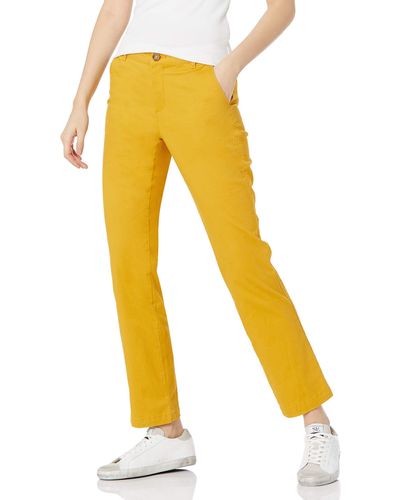 Amazon Essentials Stretch Twill Chino Pant - Yellow