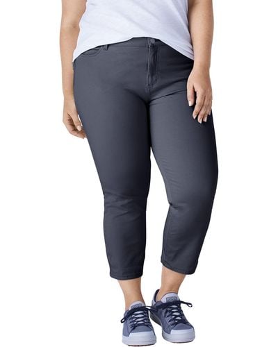 Dickies Perfect Shape Twill Capri Pant - Blue