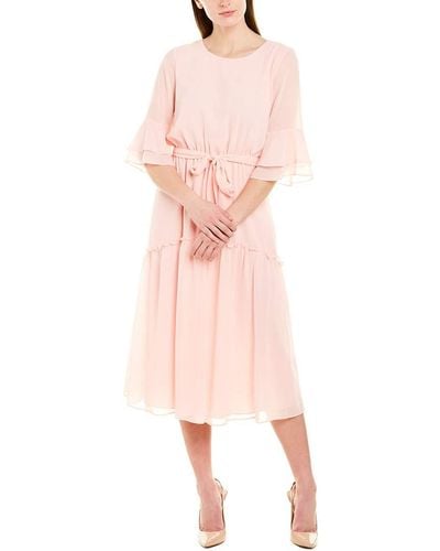 Anne Klein Bell Sleeve Dress - Pink