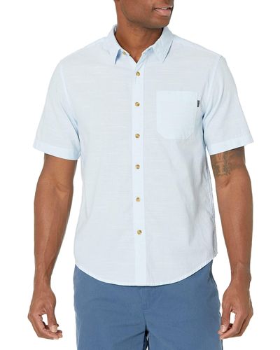 Dockers Regular Fit Short Sleeve Casual Shirt, - White