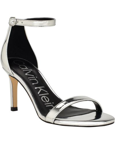 Calvin Klein Fairy Heeled Sandal - Metallic