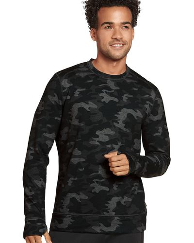 Jockey Sportswear Lightweight Fleece Crew Sweatshirt - Black