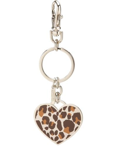 LeSportsac Cheetah Heart Charm & Key Fob,cheetah,one Size - Metallic