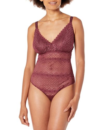 Cosabella Ashanti Curvy Teddy - Purple