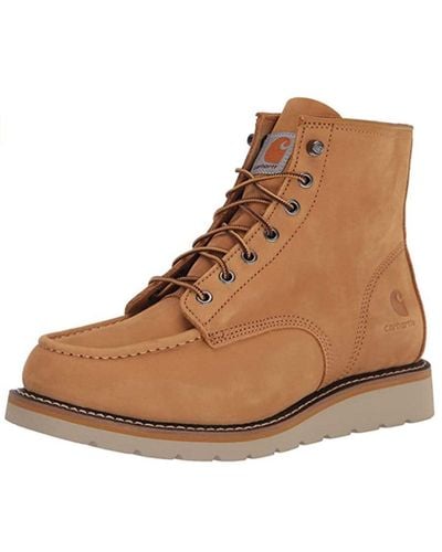 Carhartt 6" Moc Wedge Soft Toe Fw6076 Ankle Boot - Brown