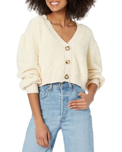 Kendall + Kylie Kendall + Kylie Popcorn Cropped Cardigan - Multicolor