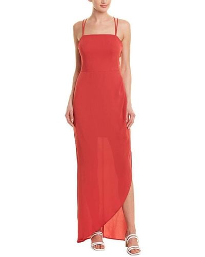 BCBGeneration Strappy Back Maxi Dress - Red