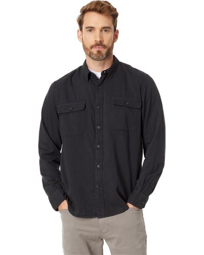 Lucky Brand Lived-in Long Sleeve Workwear Shirt - Black