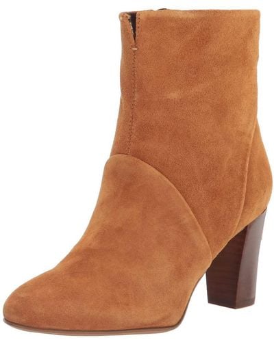 Franco Sarto S Pia Bootie Whiskey Light Brown Suede 10 M