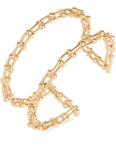 Lucky Brand Frozen Chain Statement Cuff Bracelet - Metallic
