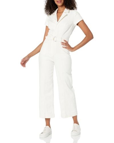 PAIGE Anessa Ss Jumpsuit W Seaming - White