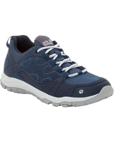 Jack Wolfskin Activate W Low Rise Hiking Shoes - Blue