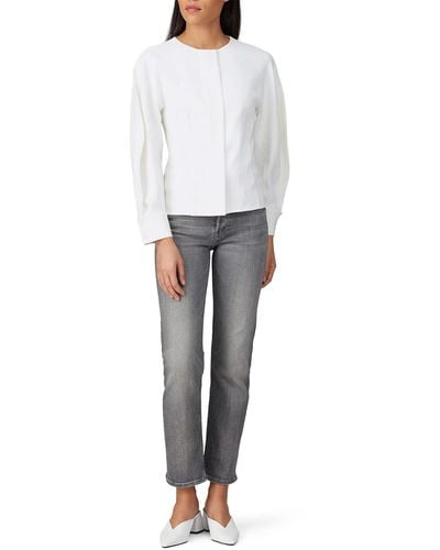Tibi Rent The Runway Pre-loved Chalky Drape Corset Top - Gray
