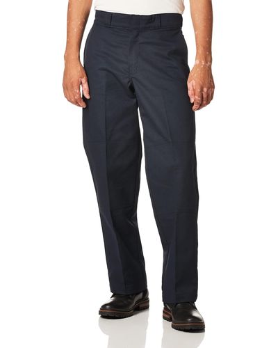 Dickies Mens Relaxed Straight Flex Double Knee Work Pants - Blue