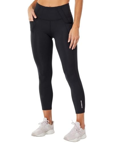 New Balance Women's Relentless Crossover High Rise 7/8 Tight, Black,  X-Small at  Women's Clothing store