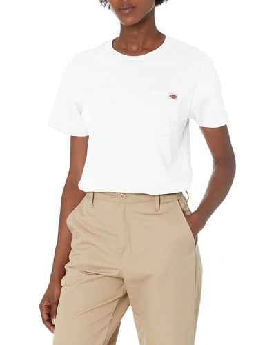 Dickies Short Sleeve Heavyweight Pocket T-shirt - White