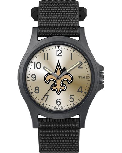 Timex Nfl Pride 40mm Watch – New Orleans Saints With Black Fastwrap