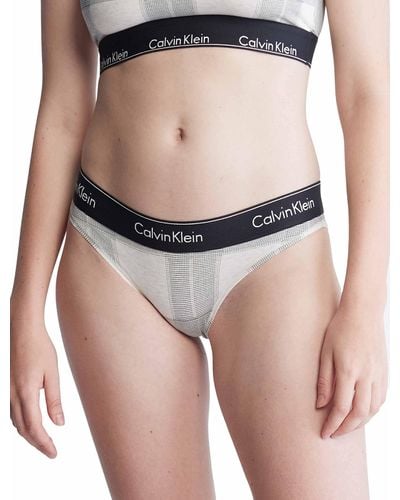 Calvin Klein Modern Cotton Stretch Bikini Panty - Gray