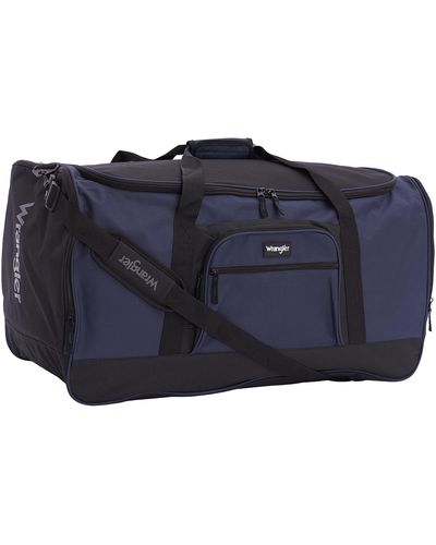 Wrangler Dobson Collection Featuring Duffel And Backpacks For Travel And Leisure - Blue