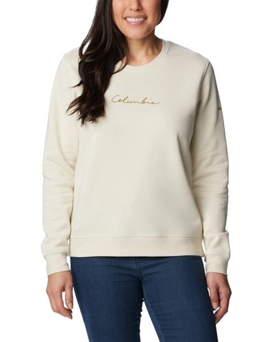 Columbia Trek Graphic Crew Sweater - White