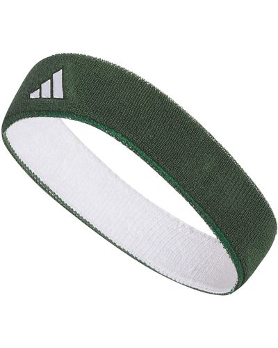 adidas Interval Reversible Terricloth Elastic Headband - Green