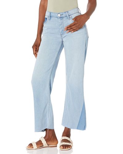 Hudson Jeans Rosie High Rise Wide Leg Crop Jean - Blue