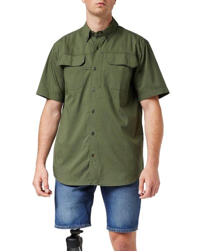 Carhartt Rugged Flex Rigby Short Sleeve Work Shirt - Green