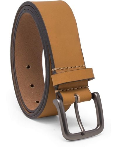 Timberland 35 Mm Classic Leather Jean Belt - Brown