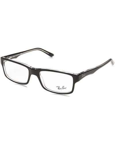 Ray-Ban Rx5245 Square Prescription Eyeglass Frames - Black