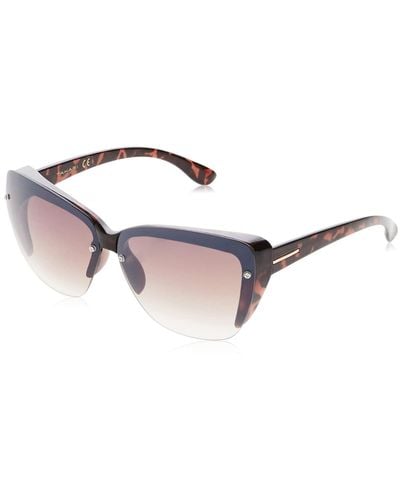 Tahari Womens Th705 Stylish Uv Protective Cat Eye S Sunglasses Elegant Gifts For 65 Mm - Black