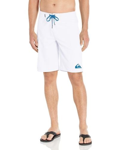 Quiksilver Standard Everyday 21 Board Short Swim Trunk Bathing Suit - White