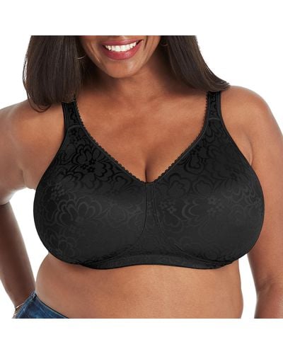 Playtex 18-hour Ultimate Lift & Support Wireless Full-coverage Bra - Black