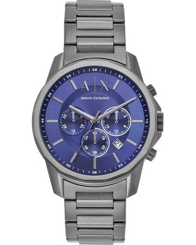 Emporio Armani Ax Armani Exchange Banks Quartz Watch - Metallic