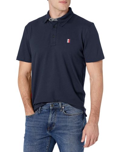 Tommy Hilfiger Short Sleeve Polo Shirt In Regular Fit - Blue