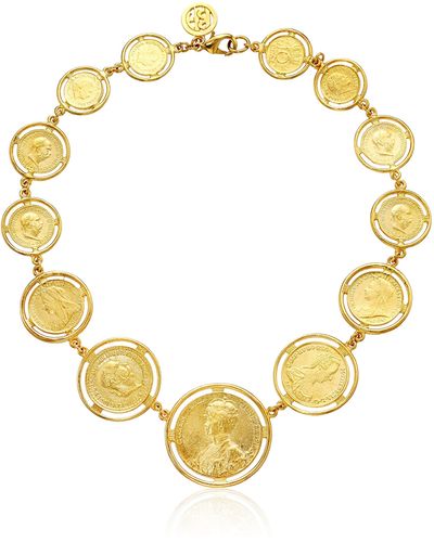 Ben-Amun Ben-amun "moroccan Coins" Gold Necklace - Metallic