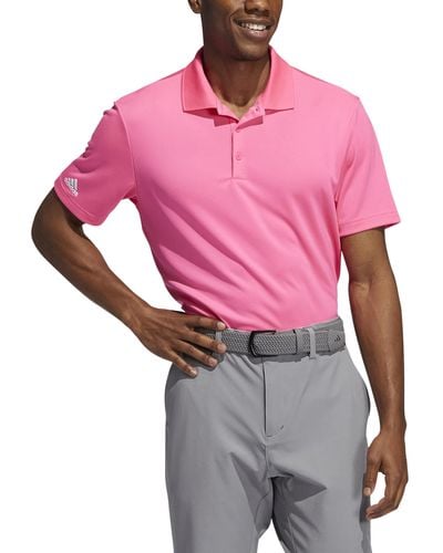 adidas Performance Primegreen Polo Shirt Pink 1 Lg