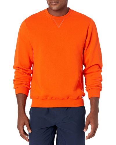 Russell Dri-power Fleece Sweatshirt - Orange