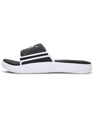 PUMA S Softride Slide Black White Size 10
