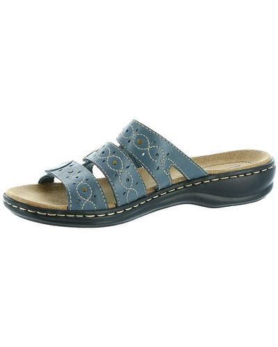 Clarks Womens Leisa Cacti Q Slides Sandals - Blue