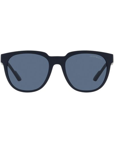 Emporio Armani Ea4205 Round Sunglasses - Black