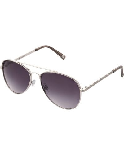 Nine West Audrey Aviator Sunglasses - Metallic