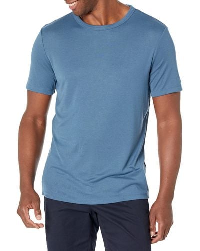 Theory Essential Tee In Modal Jersey - Blue