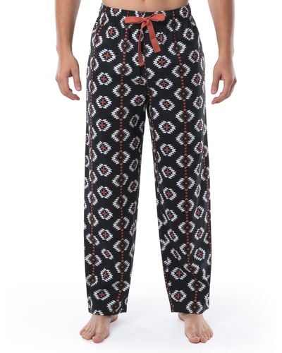 Wrangler Printed Woven Micro-sanded Cotton Sleep Pajama Pants - Black