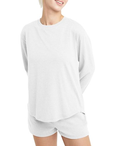 Hanes Standard Originals Tri-blend Long-sleeve T-shirt - White