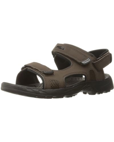 black fila sandals